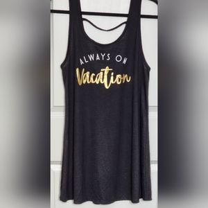 Black swimsuit cover-up